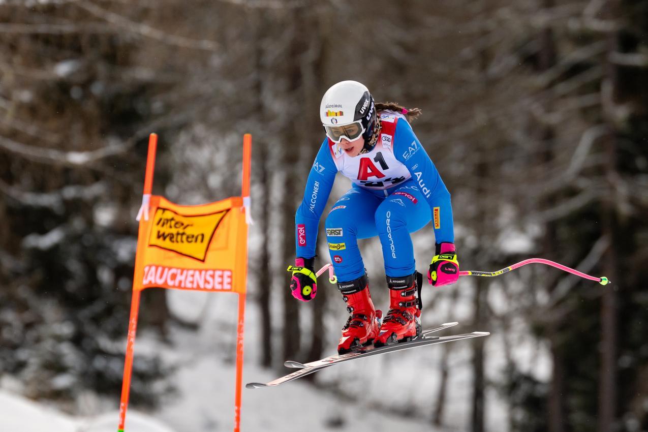 Zeigte im Training als Sechste auf: Nadia Delago. © APA / EXPA/ JOHANN GRODER