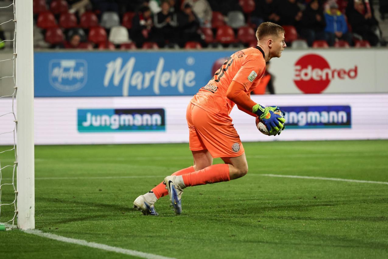 Adamonis ist der sichere Rückhalt im FCS-Tor. © FC Südtirol