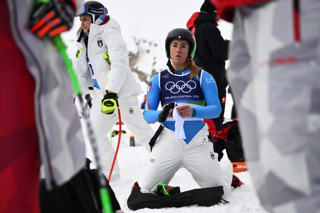 Auch Sofia Goggia musste sich gedulden. © APA/afp / MARCO BERTORELLO