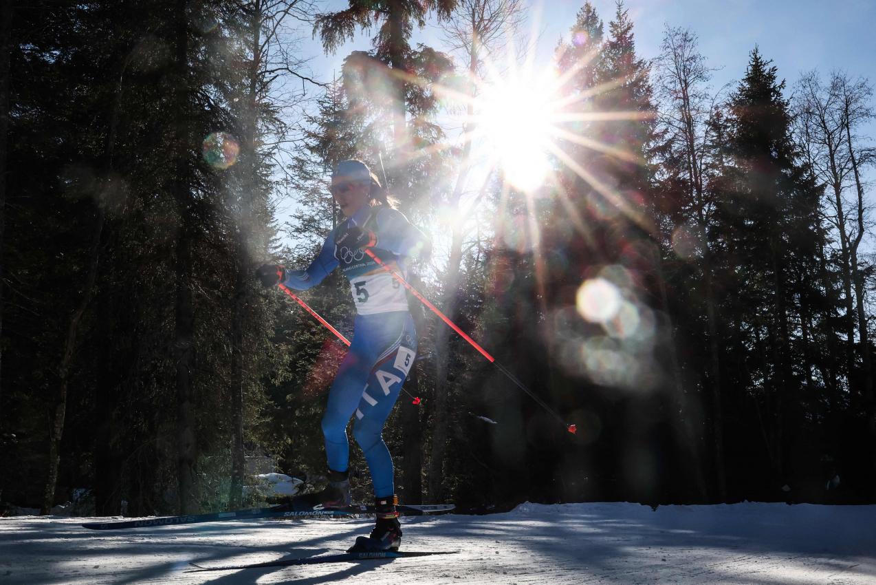 Con un tiempo fantástico, Lisa Vittozzi avanzó desde la quinta posición. © APA/afp / ODD ANDERSEN