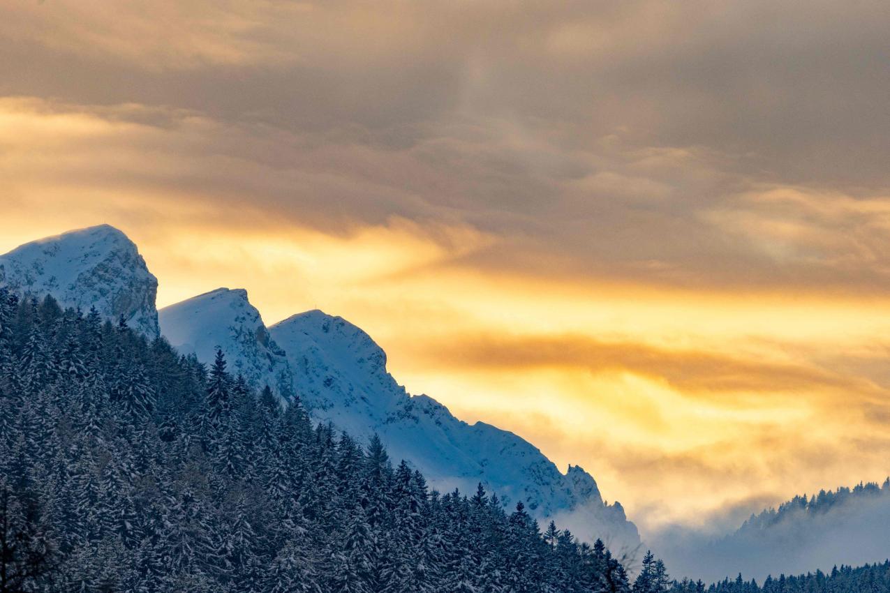 Das Panorama bei den Olympischen  Spielen ist einzigartig. © APA/afp / ODD ANDERSEN