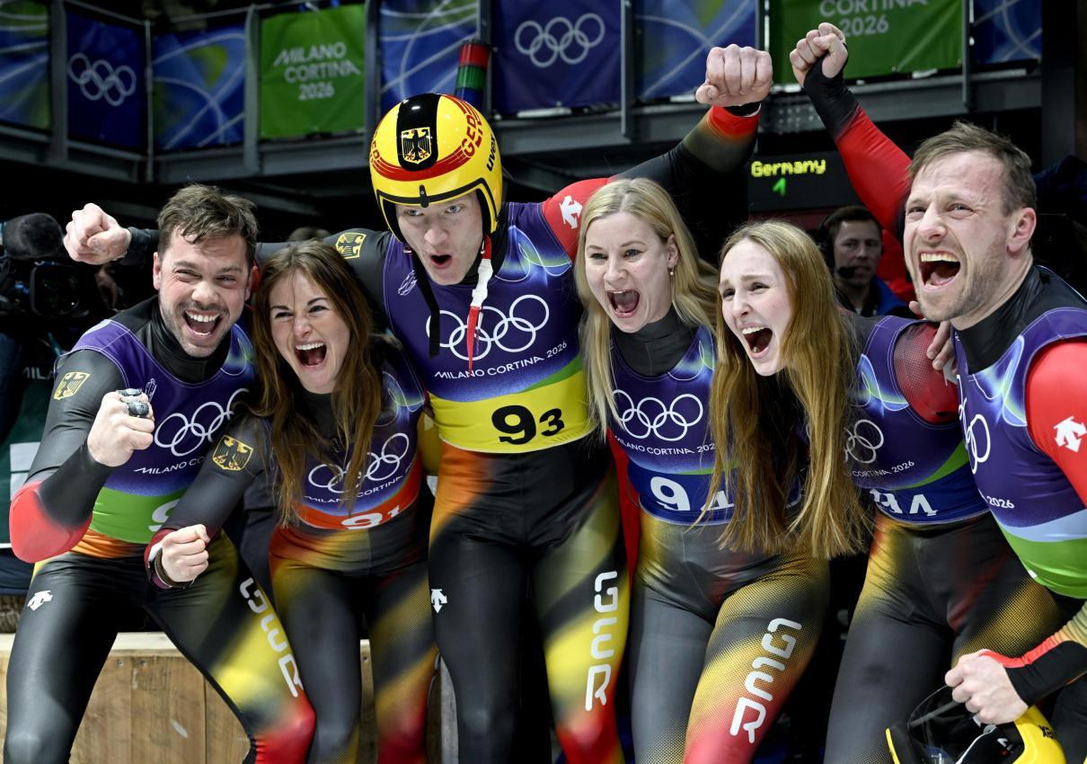 Das siegreiche Team aus Deutschland. © ANSA / DANIEL DAL ZENNARO