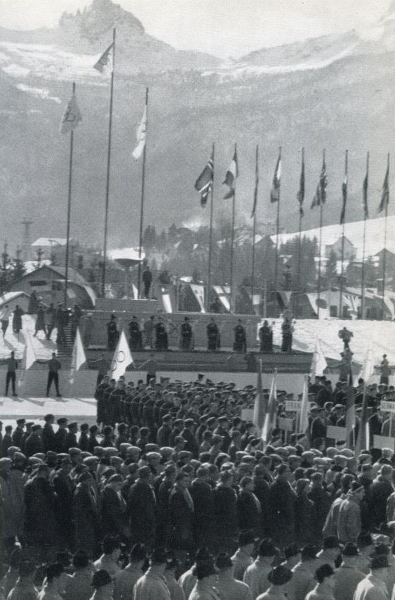 Die Eröffnungsfeier von Olympia 1956.