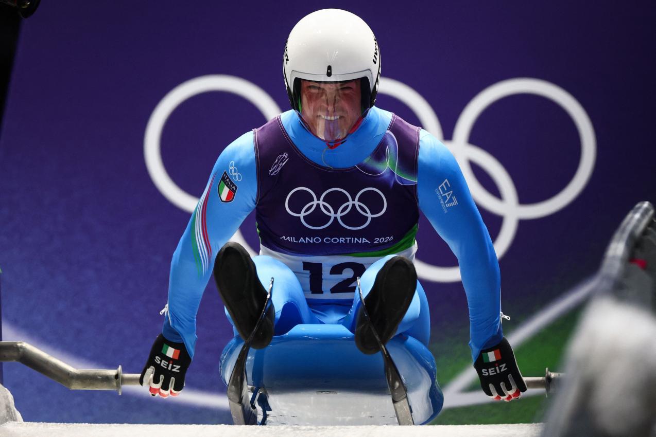 Dominik Fischnaller: Die Chance auf Olympia-Edelmetall lebt. © APA/afp / FRANCK FIFE