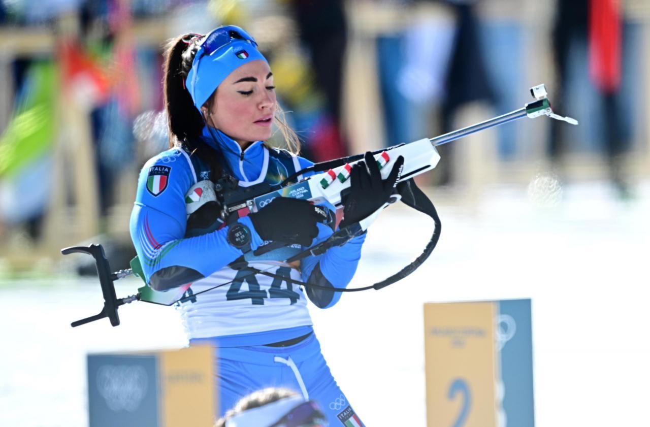 Dorothea Wierer se lució con fuerza. © ANSA / MARTÍN METELKO