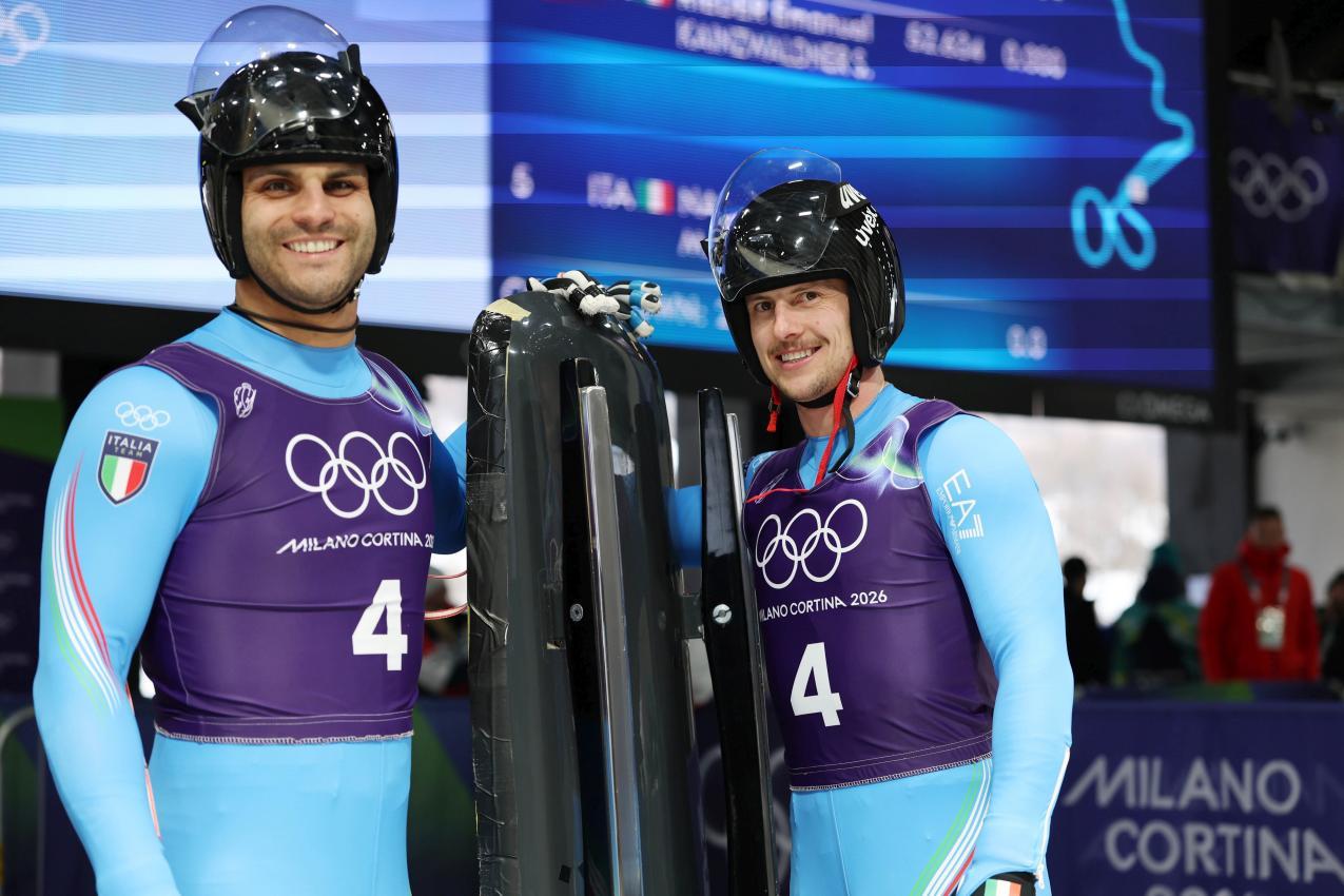 Emanuel Rieder und Simon Kainzwaldner  liegen auf Rang drei. © FELICE CALABRO' / Felice Calabro'
