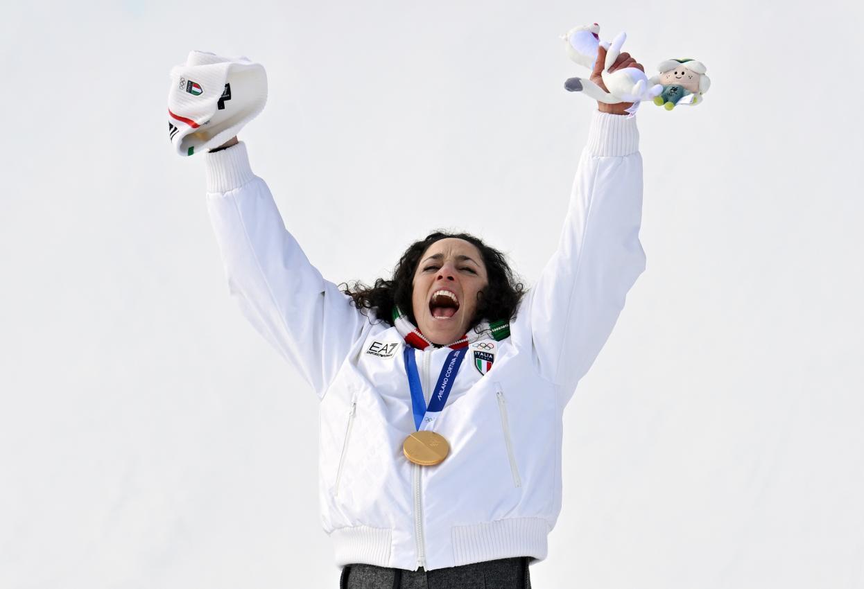 Federica Brignone holte Gold. © APA / HANS KLAUS TECHT