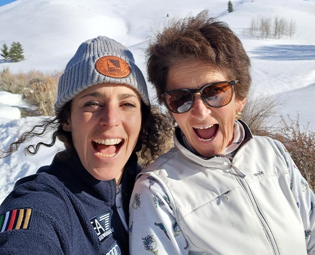 Federica Brignone (links) mit Mama Maria Rosa Quario.