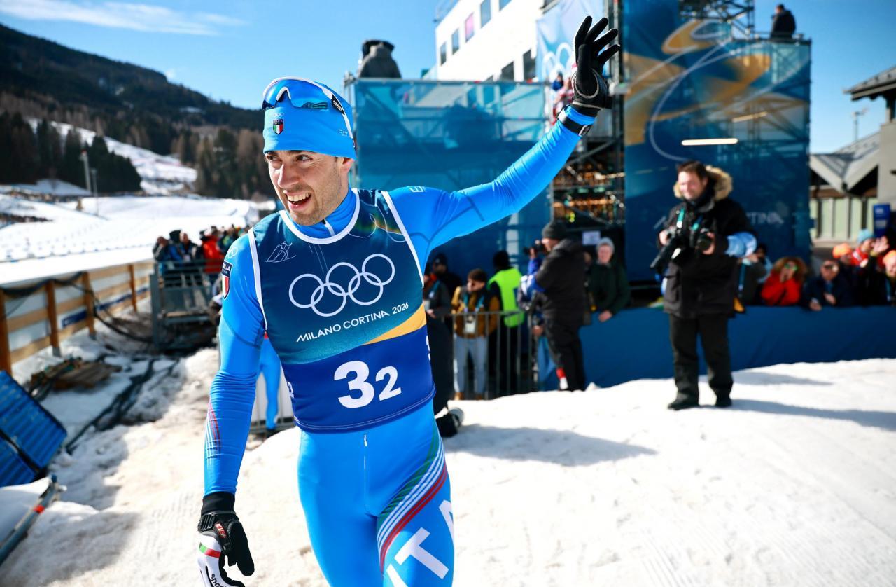 Federico Pellegrino wollte sich beim 50-Kilometer-Rennen verabschieden. © ANSA / HANNIBAL HANSCHKE