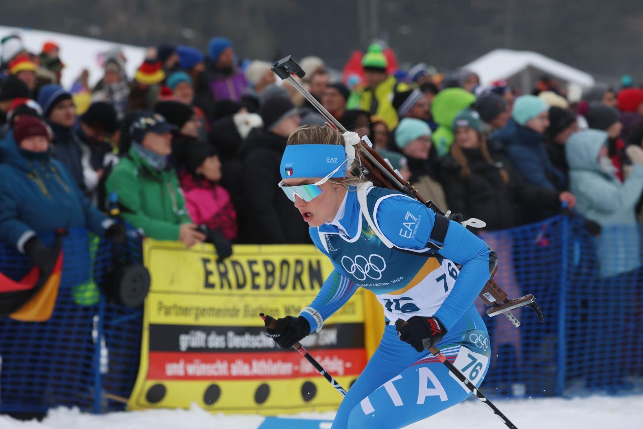 Hannah Auchentaller warf im Sprint alles in die Waagschale. © FELICE CALABRO' / Felice Calabro'