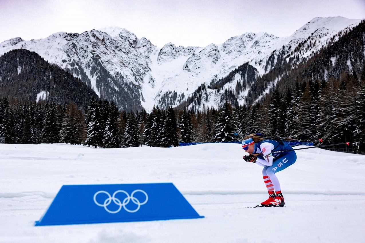 In Antholz wird bereits trainiert. © APA/afp / ODD ANDERSEN