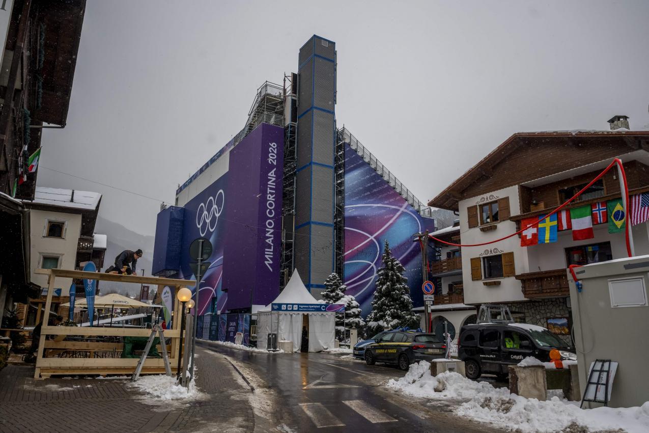 In Bormio ist es zwei Tage vor der Herren-Abfahrt noch ruhig. © APA/afp / FABRICE COFFRINI