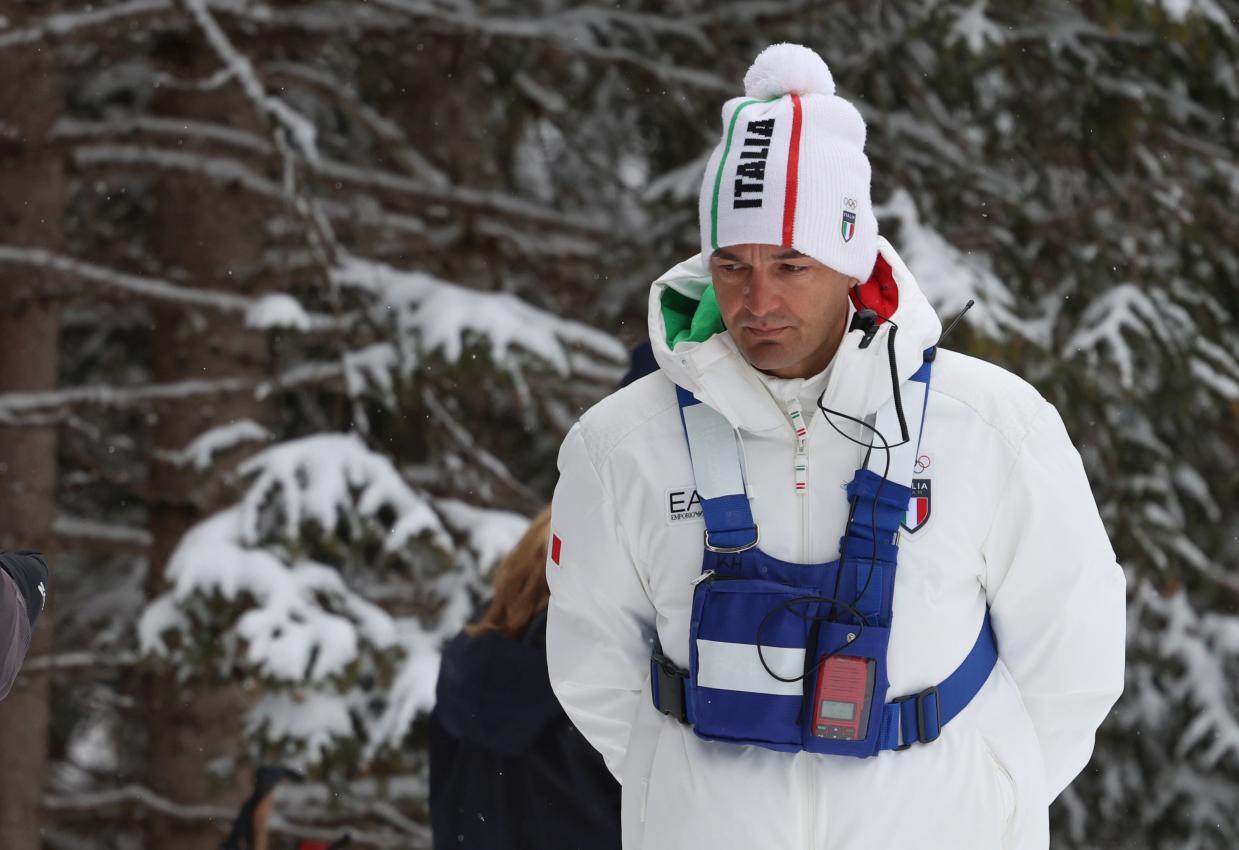 Italien-Trainer Klaus Höllrigl: Sein Gesichtsausdruck spricht Bände. © FELICE CALABRO' / Felice Calabro'