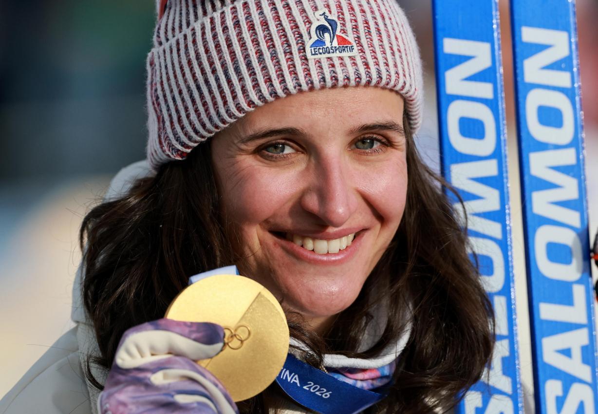 Julia Simon fühlt sich so fit wie nie zuvor. © ANSA / PIERRE TEYSSOT