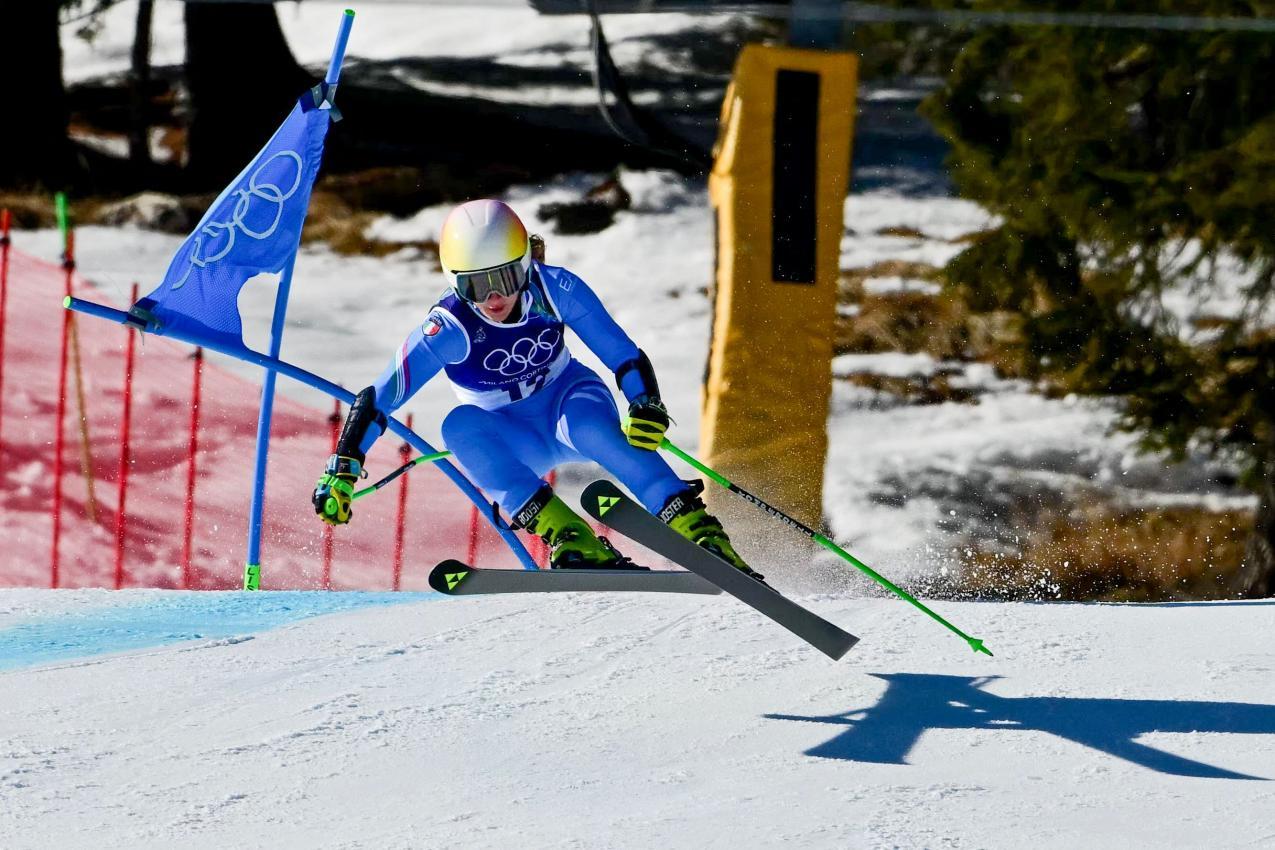 Lara Della Mea zählt zu Italiens großen Hoffnungen bei den Technikerinnen. © APA/afp / STEFANO RELLANDINI