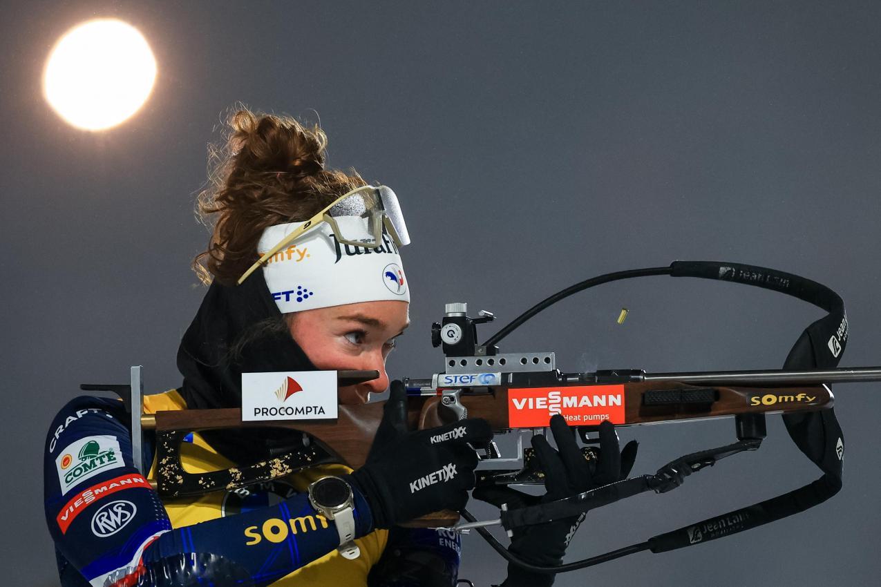 Lou Jeanmonnot geht bei Olympia auf Medaillenjagd. © ANSA / MARTIN DIVISEK