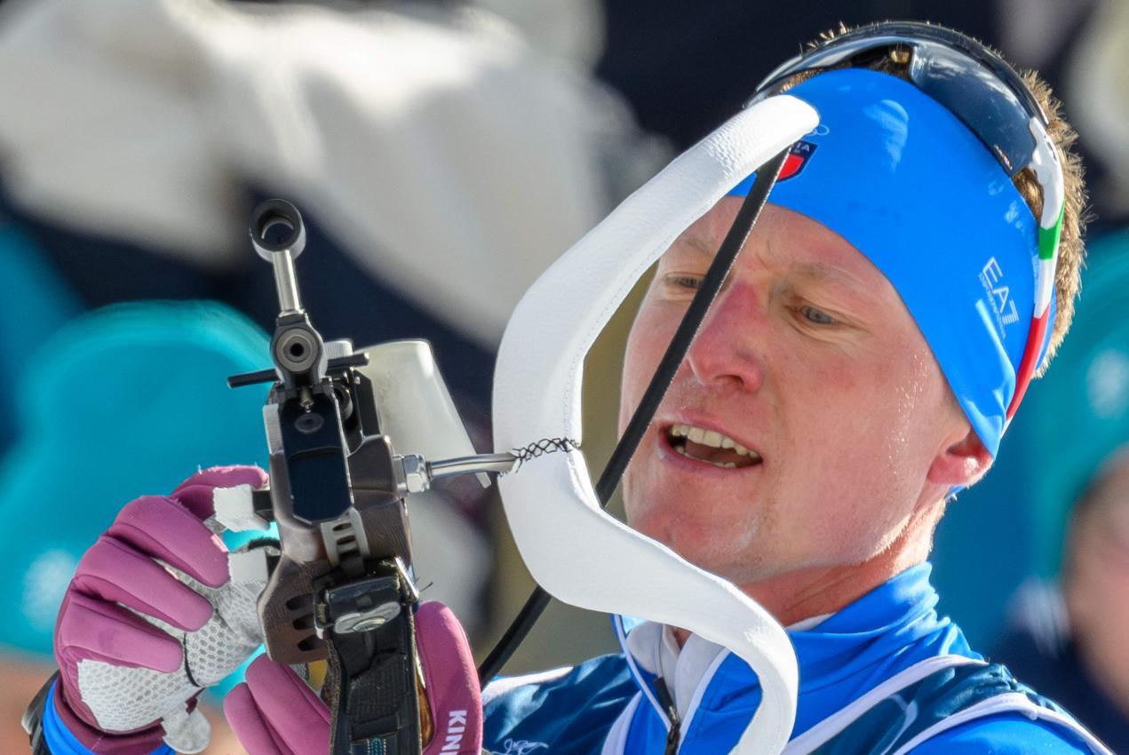 Lukas Hofer kämpft um die nächste Medaille. © APA/afp / FRANCOIS-XAVIER MARIT