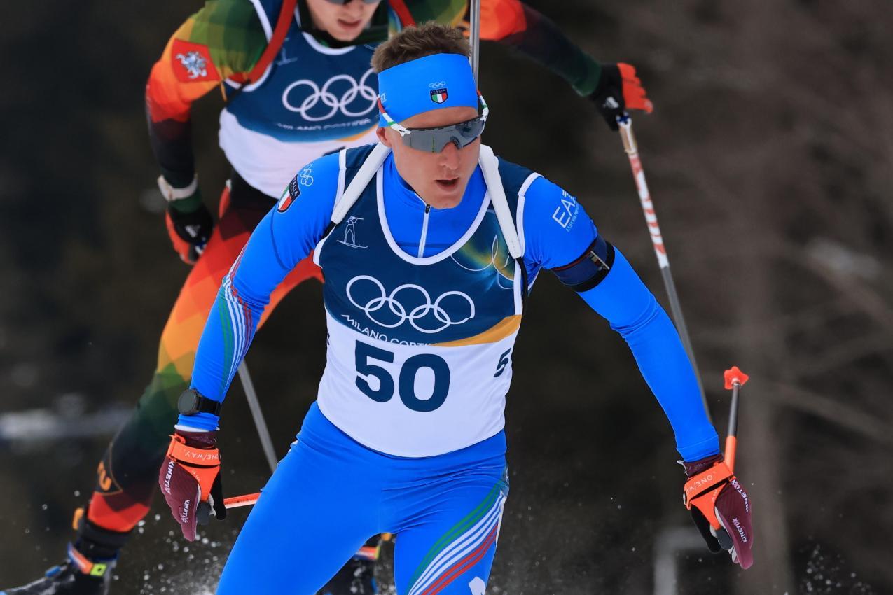 Lukas Hofer sieht noch Verbesserungspotenzial. © ANSA / PIERRE TEYSSOT