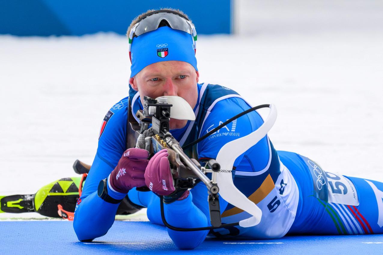 Lukas Hofer war im Finale im Pech. © APA/afp / FRANCOIS-XAVIER MARIT