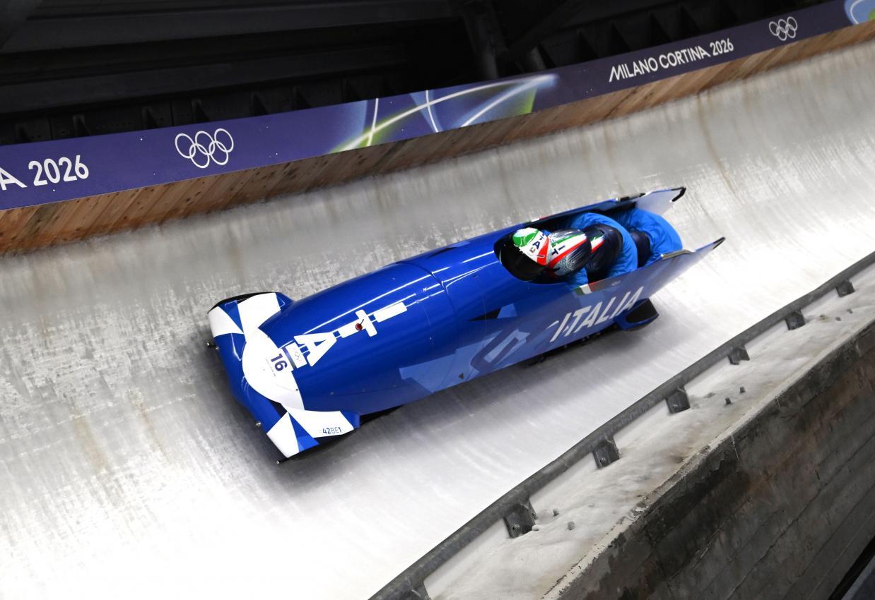 Patrick Baumgartner ist der Pilot des Viererbobs. © FELICE CALABRO' / Felice Calabro'