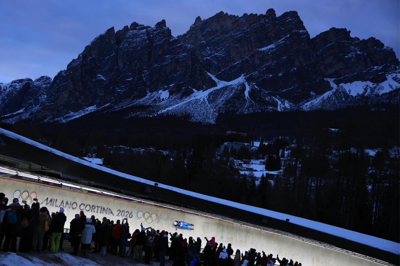 Sandra Robatscher in Cortina. © ANSA / ANDREA SOLERO