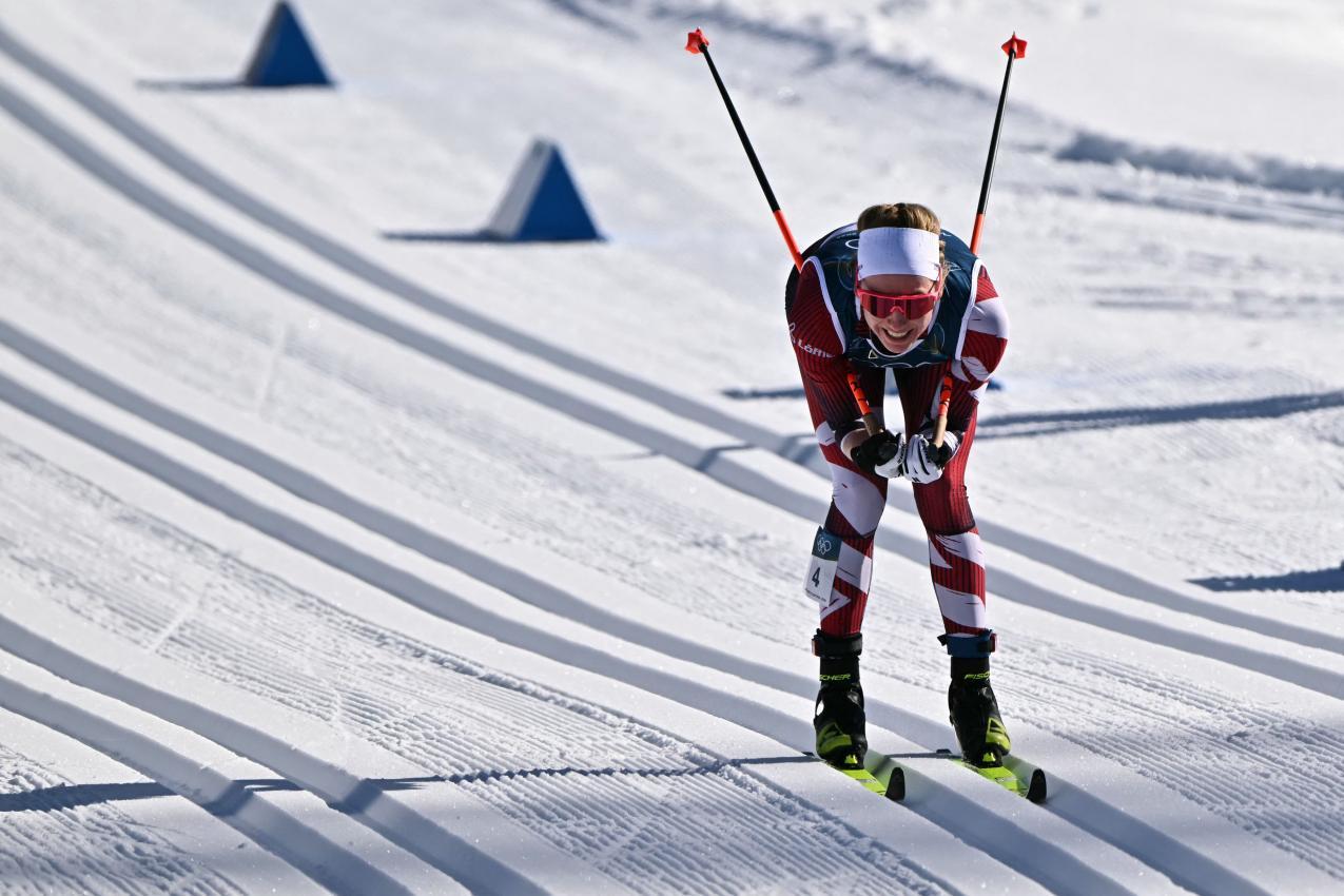 Teresa Stadlober wurde starke Sechste. © APA/afp / JAVIER SORIANO