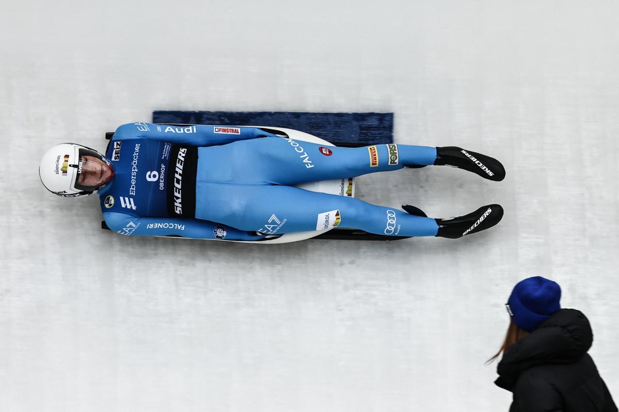 Verena Hofer wurde Dritte. © ANSA / FILIP SINGER