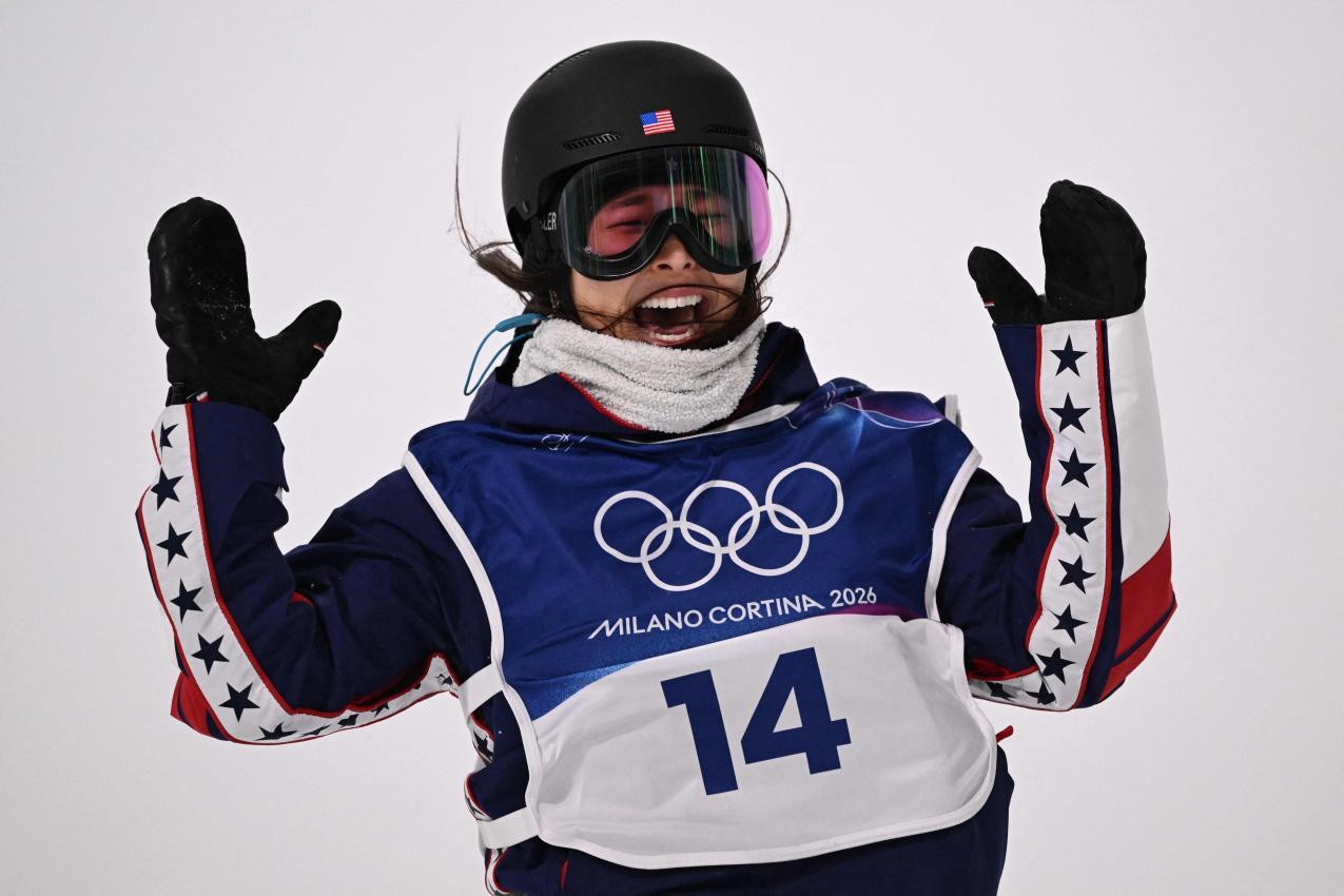 Verpasste einen historischen Rekord: Chloe Kim. © APA/afp / KIRILL KUDRYAVTSEV