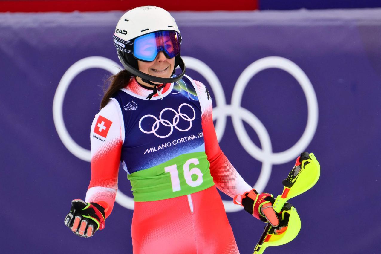 Wendy Holdener lässt ihre Zukunft offen. © APA/afp / STEFANO RELLANDINI
