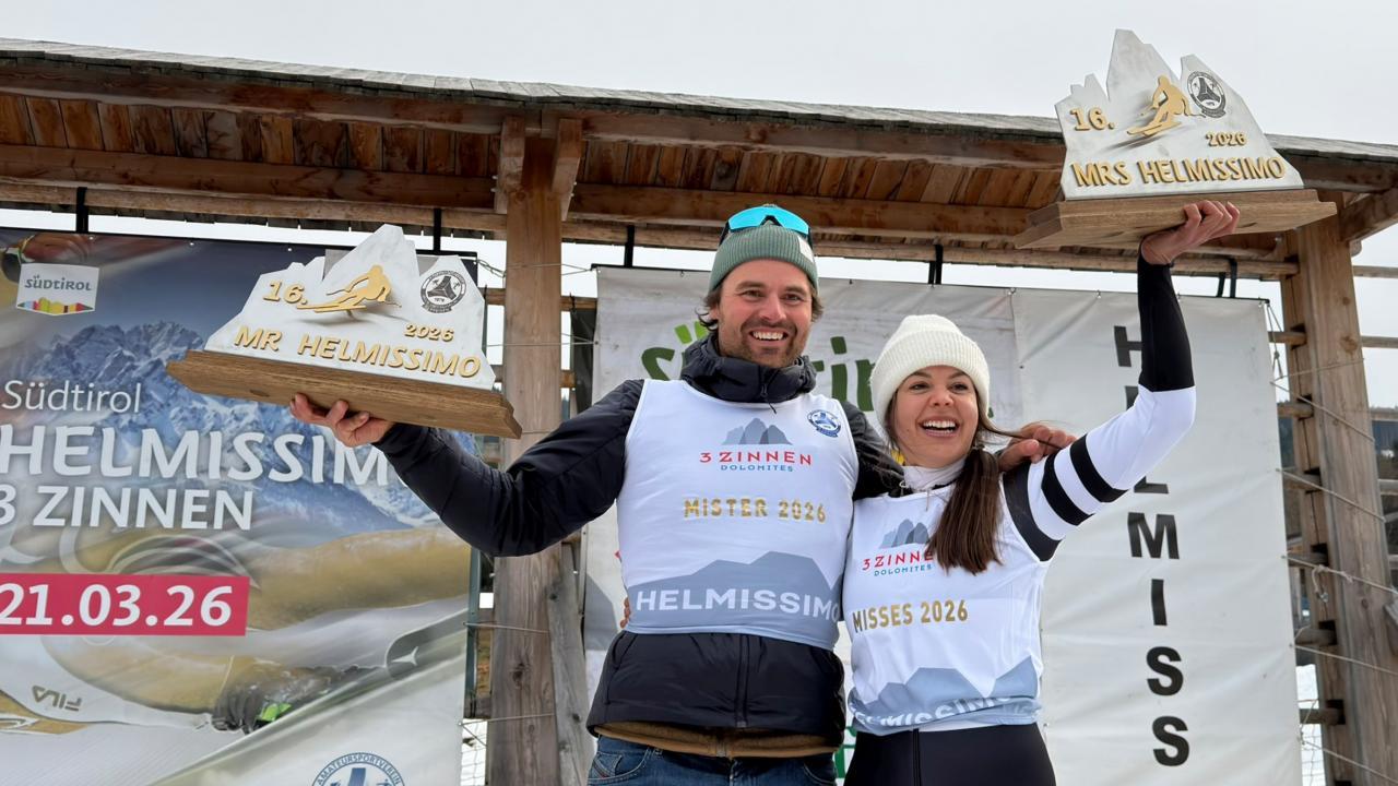 Aaron Hofer (links) gewann bei den Herren, Karoline Pichler bei den Damen.
