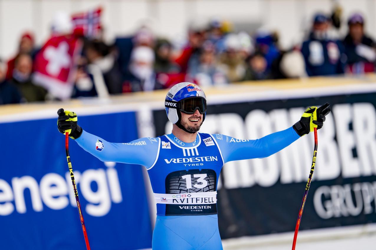 Auch „Domme“ musste zweimal hinschauen. © ANSA / JEAN-CHRISTOPHE BOTT