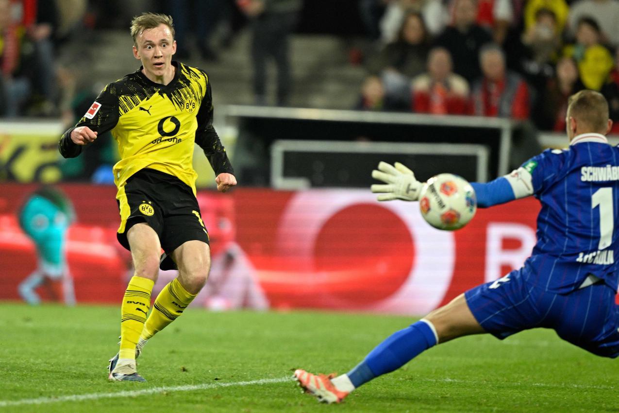 Beier erzielte das 2:0. © APA/afp / INA FASSBENDER