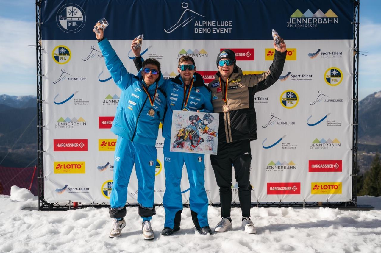 Daniel Gruber, Mathias Troger und Fabian Achenrainer. © Klaus Listl