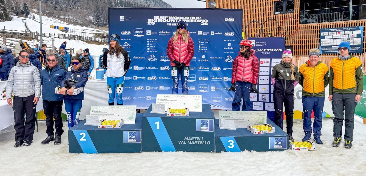 Das Podest der Damen. © Sportissimus