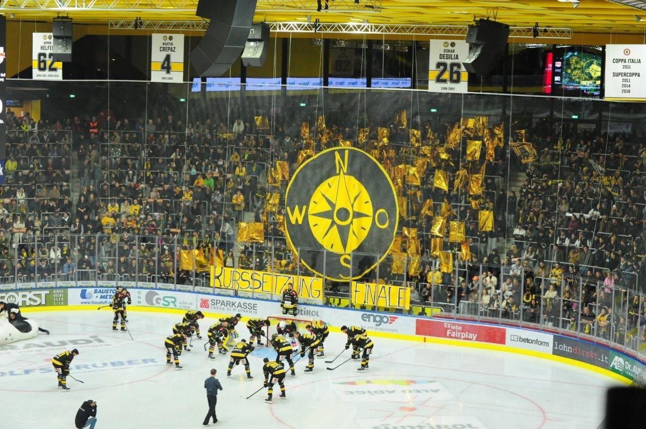 Die Choreografie des HC Pustertal.