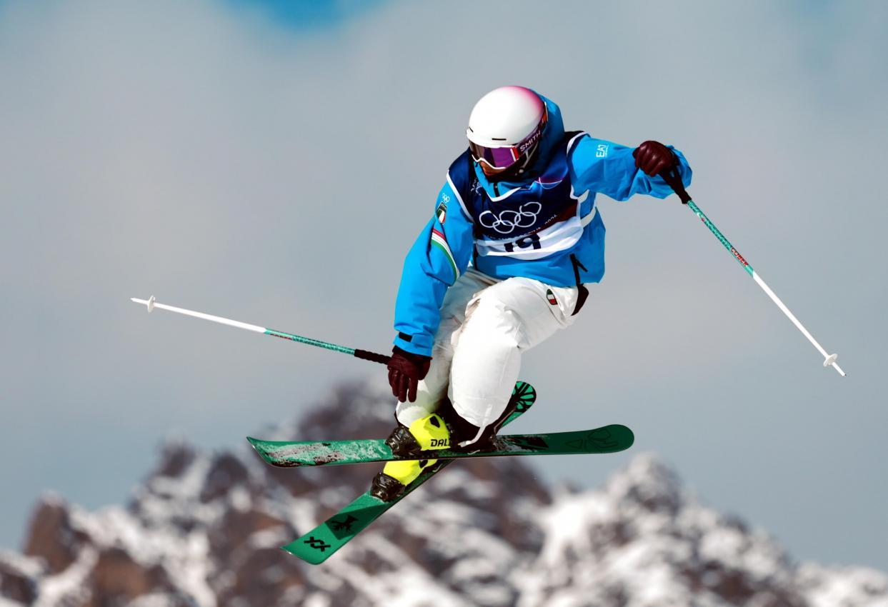 Freestyle-Newcomerin Maria Gasslitter ist im Finale vertreten. © ANSA / ALEX PLAVEVSKI