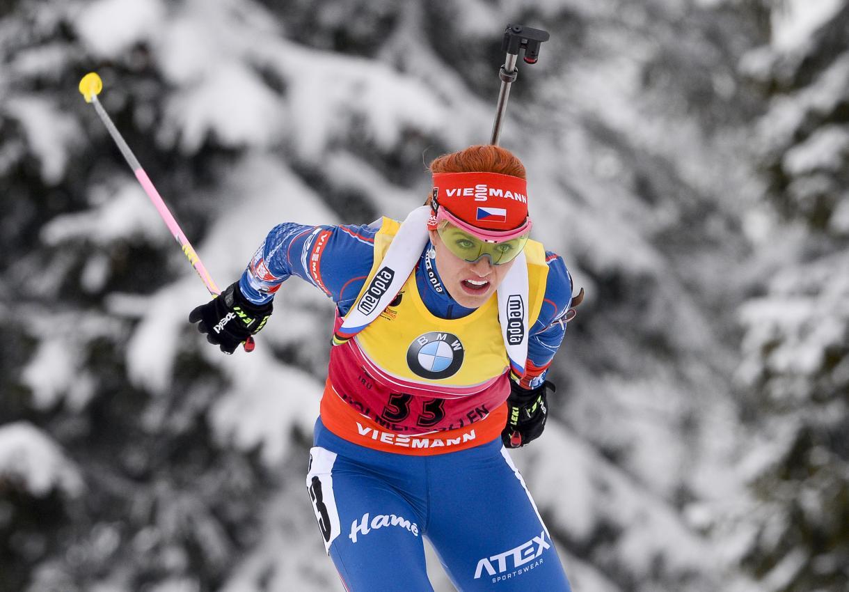 Gabriela Soukalová zählt zu den besten Biathletinnen des vergangenen Jahrzehnts. © AFP / JONATHAN NACKSTRAND