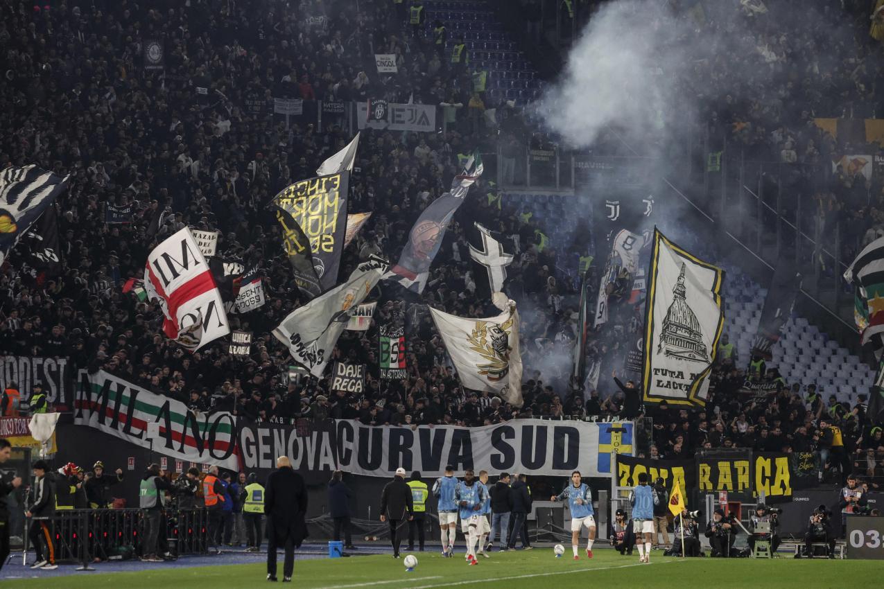 Große Freude der Juve-Fans. © ANSA / GIUSEPPE LAMI
