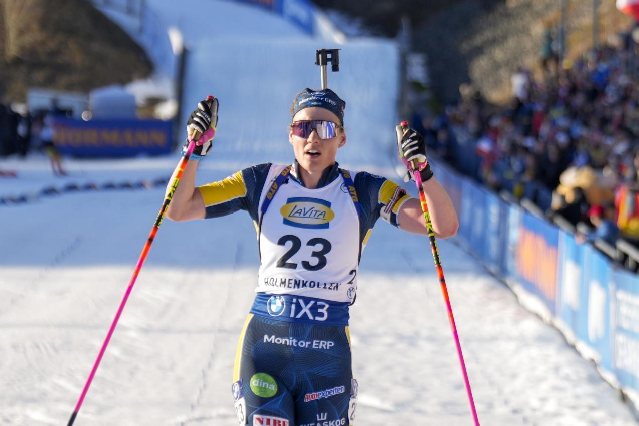 Hanna Öberg triumphierte in Oslo. © ANSA / Heiko Junge