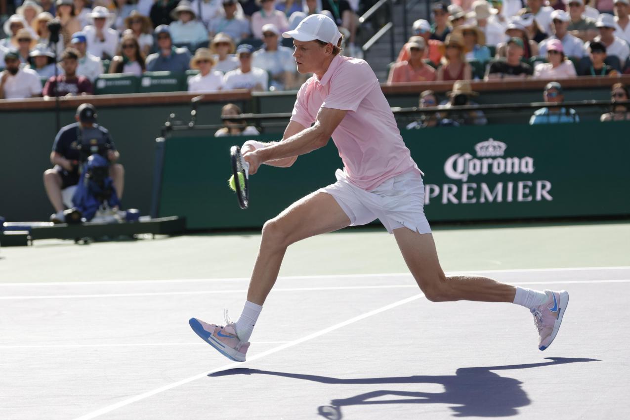 Jannik Sinner will seine Bestform von Indian Wells nach Miami mitnehmen. © ANSA / JOHN G. MABANGLO