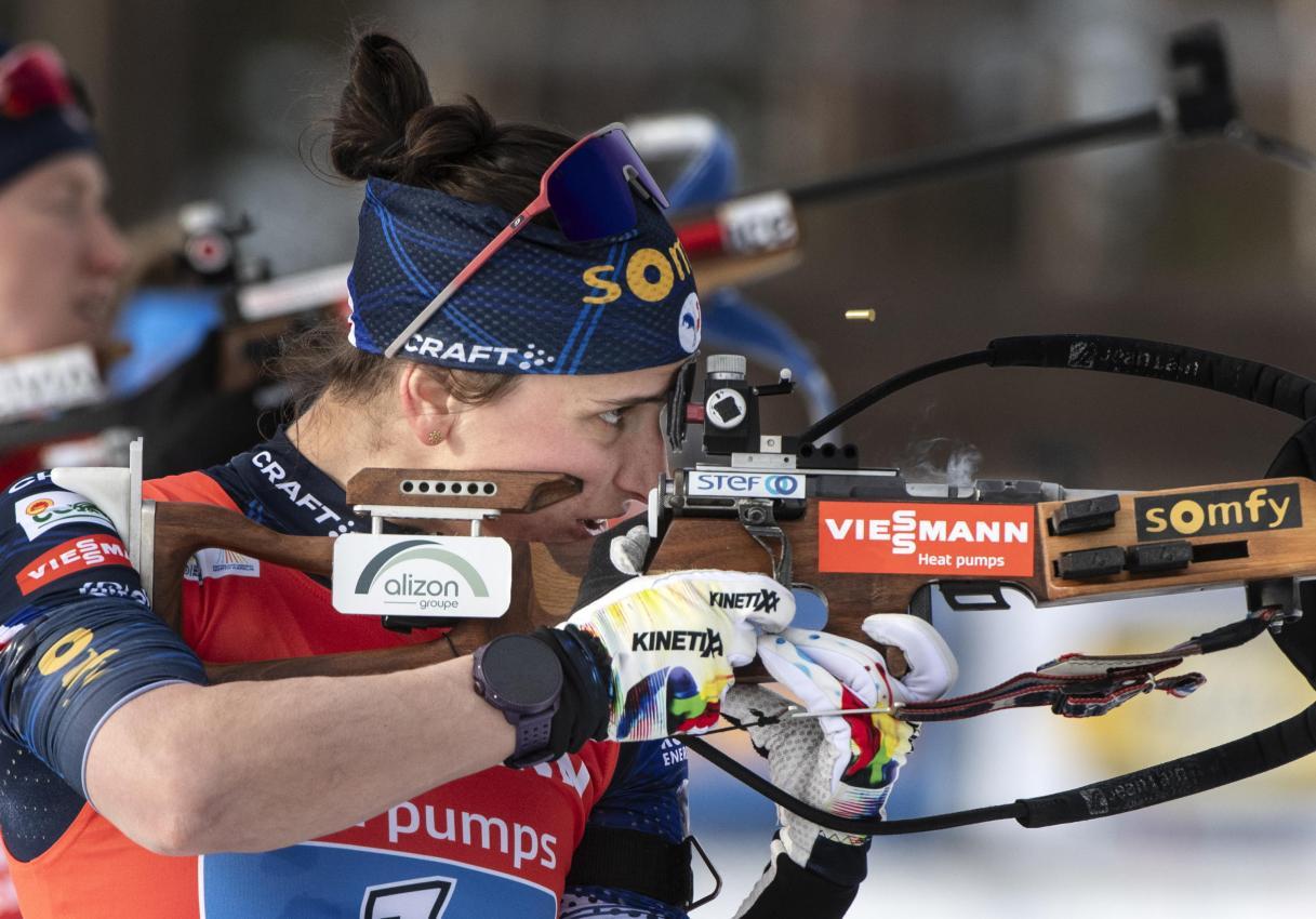 Julia Simon war wieder mal nicht zu schlagen. © ANSA / Kimmo Penttinen