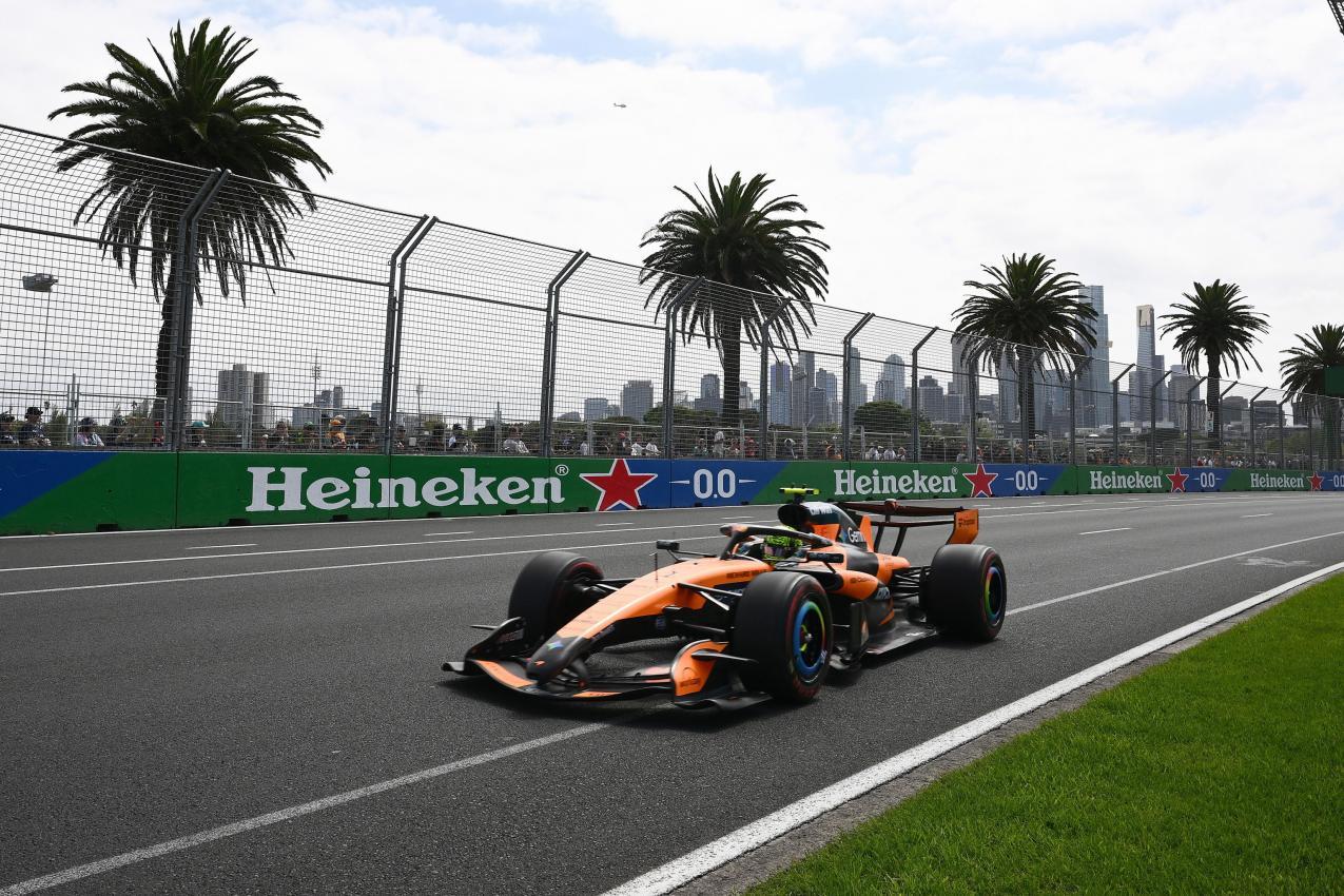 Lando Norris sorgt sich um die Sicherheit. © ANSA / JOEL CARRETT