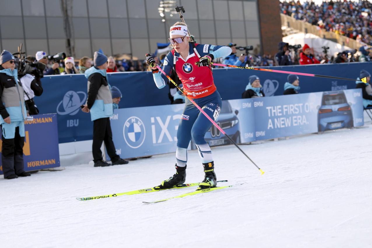 Minkkinen holte mit einer tollen Schlussrunde den zweiten Platz. © ANSA / TOMS KALNINS