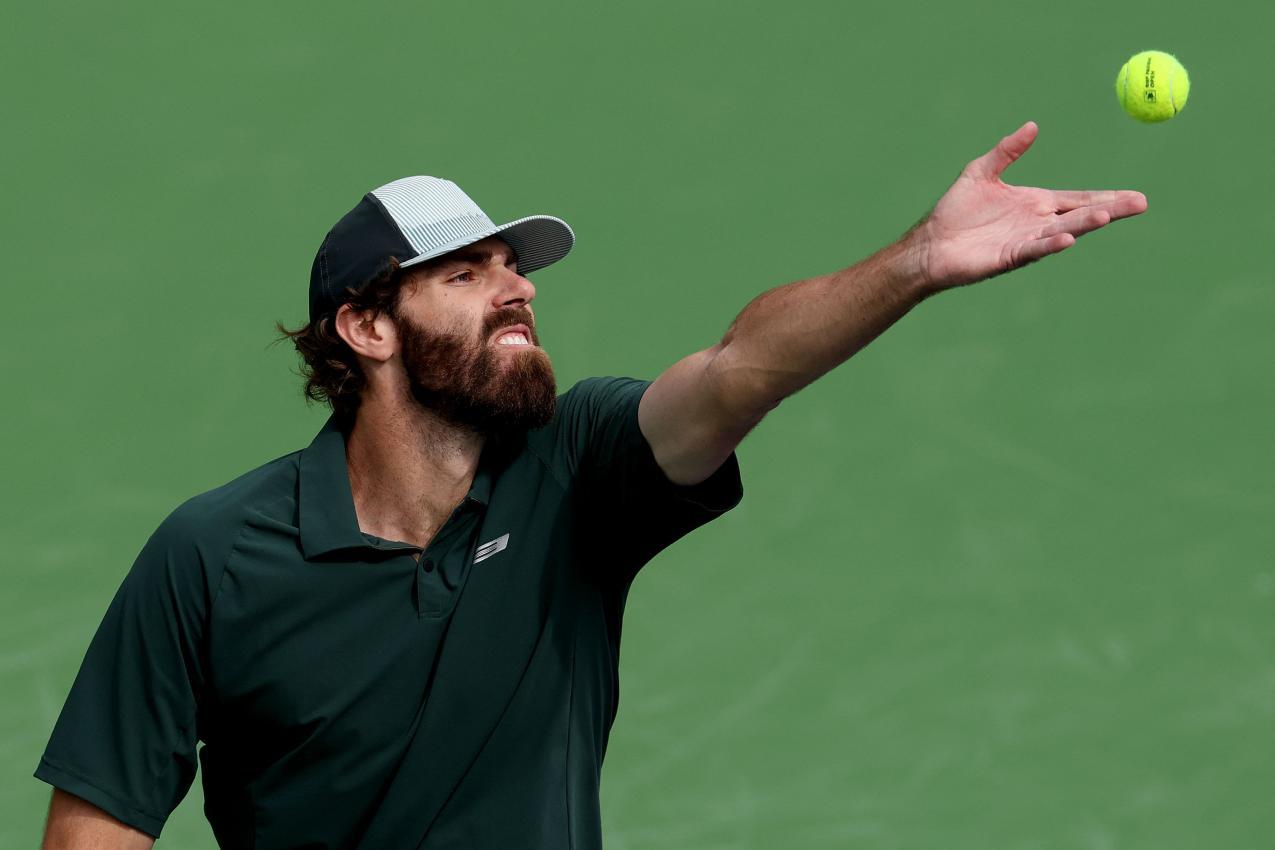 Reilly Opelka hatte das Vergnügen, gemeinsam mit Jannik Sinner antreten zu dürfen. © APA / MATTHEW STOCKMAN