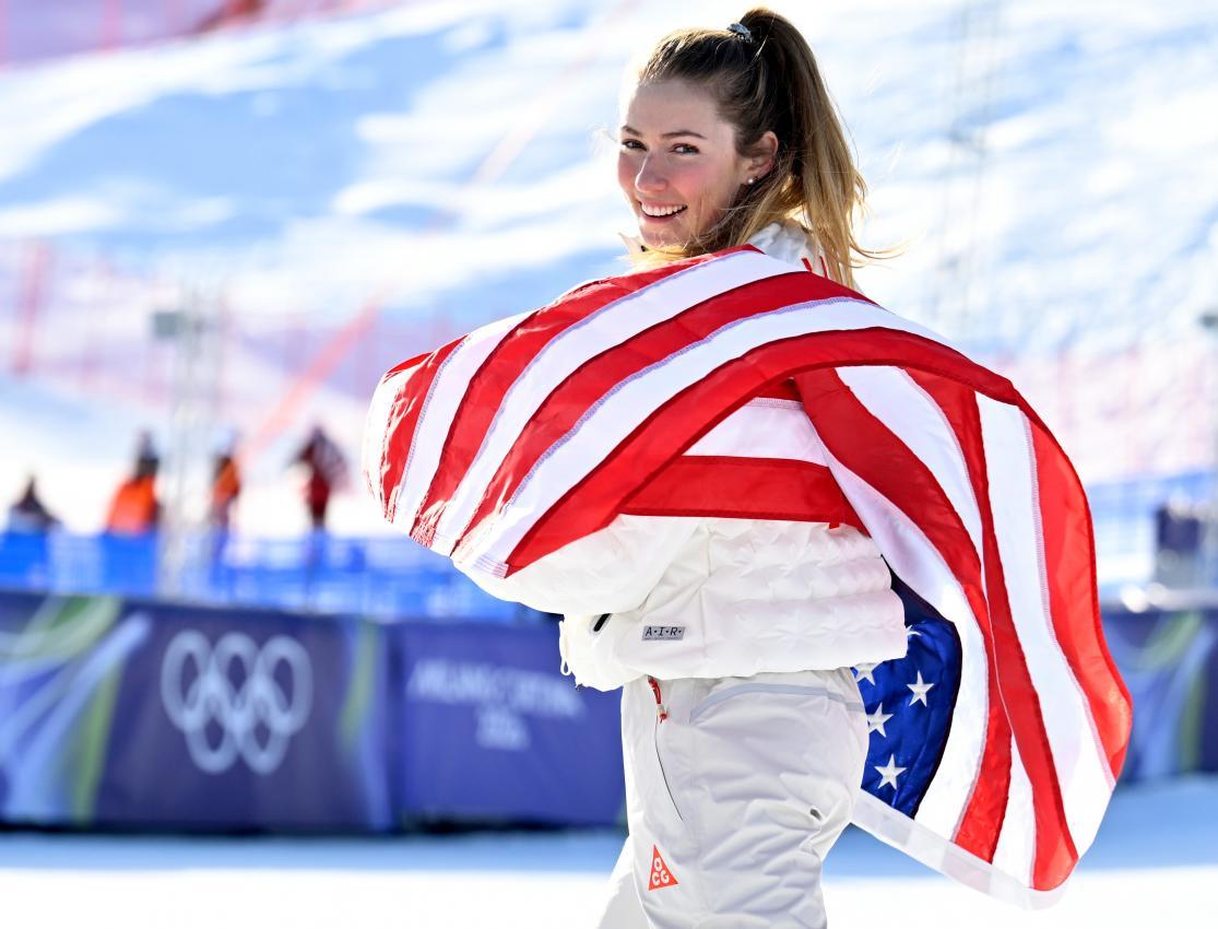 Shiffrin kürte sich zur Olympiasiegerin im Slalom. © APA / HANS KLAUS TECHT