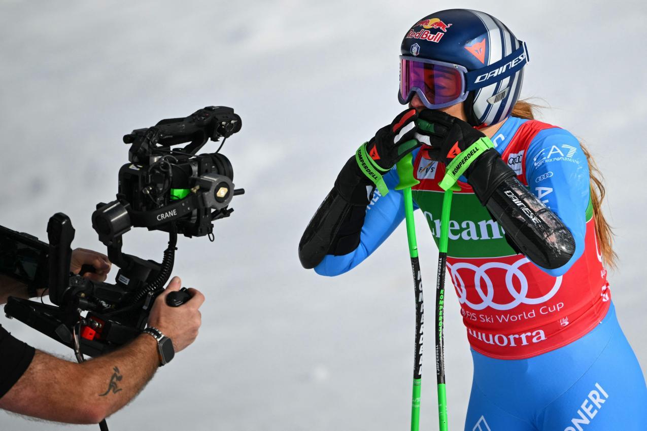 Sofia Goggia hat in Soldeu triumphiert. © APA/afp / LIONEL BONAVENTURE
