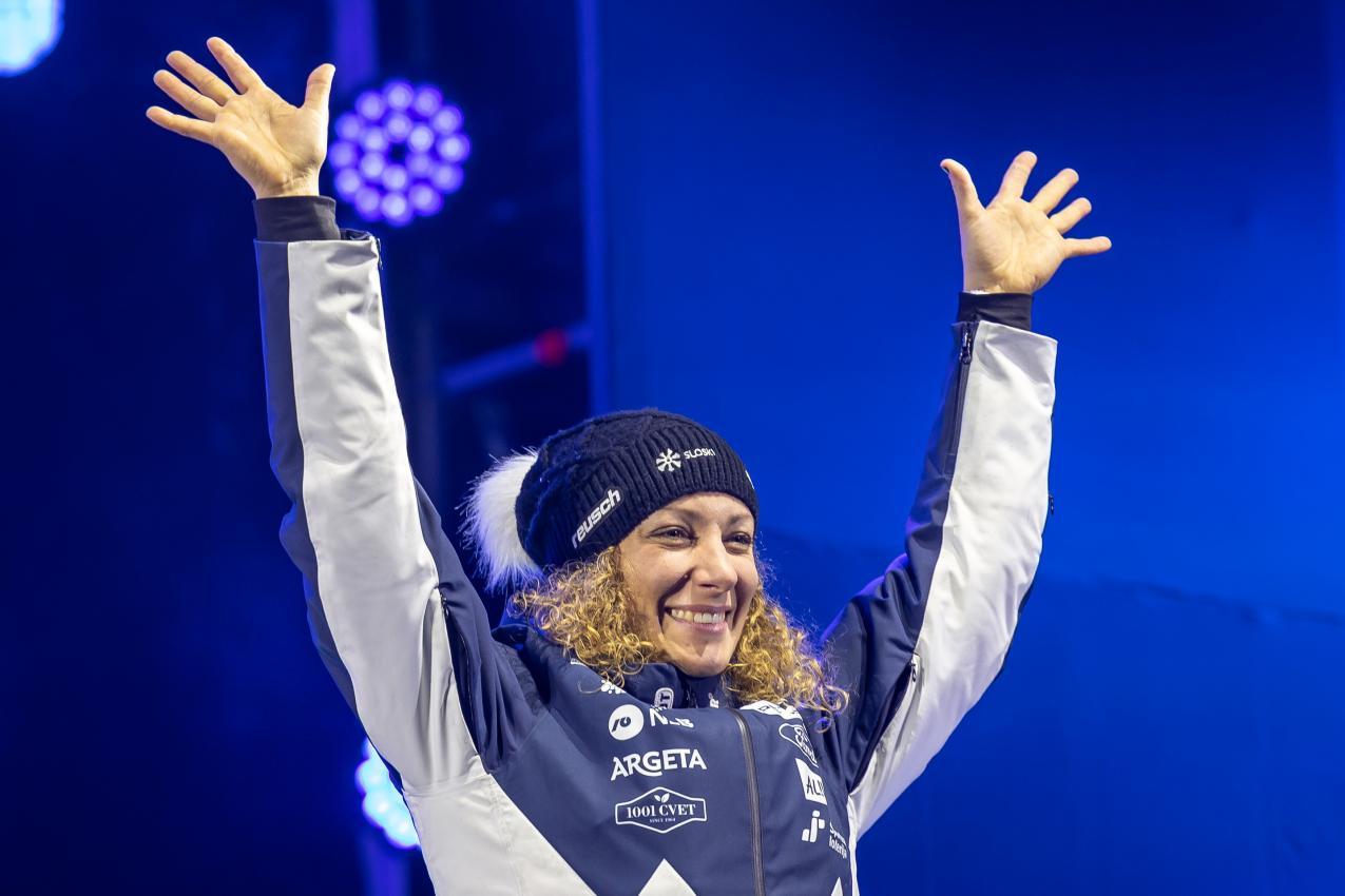 Stuhec gewann bei Weltmeisterschaften zwei Goldmedaillen. © APA / EXPA/JOHANN GRODER