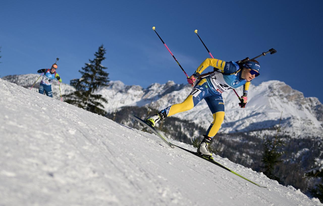 Tilda Johansson war eine talentierte Biathletin. © AFP / JOE KLAMAR