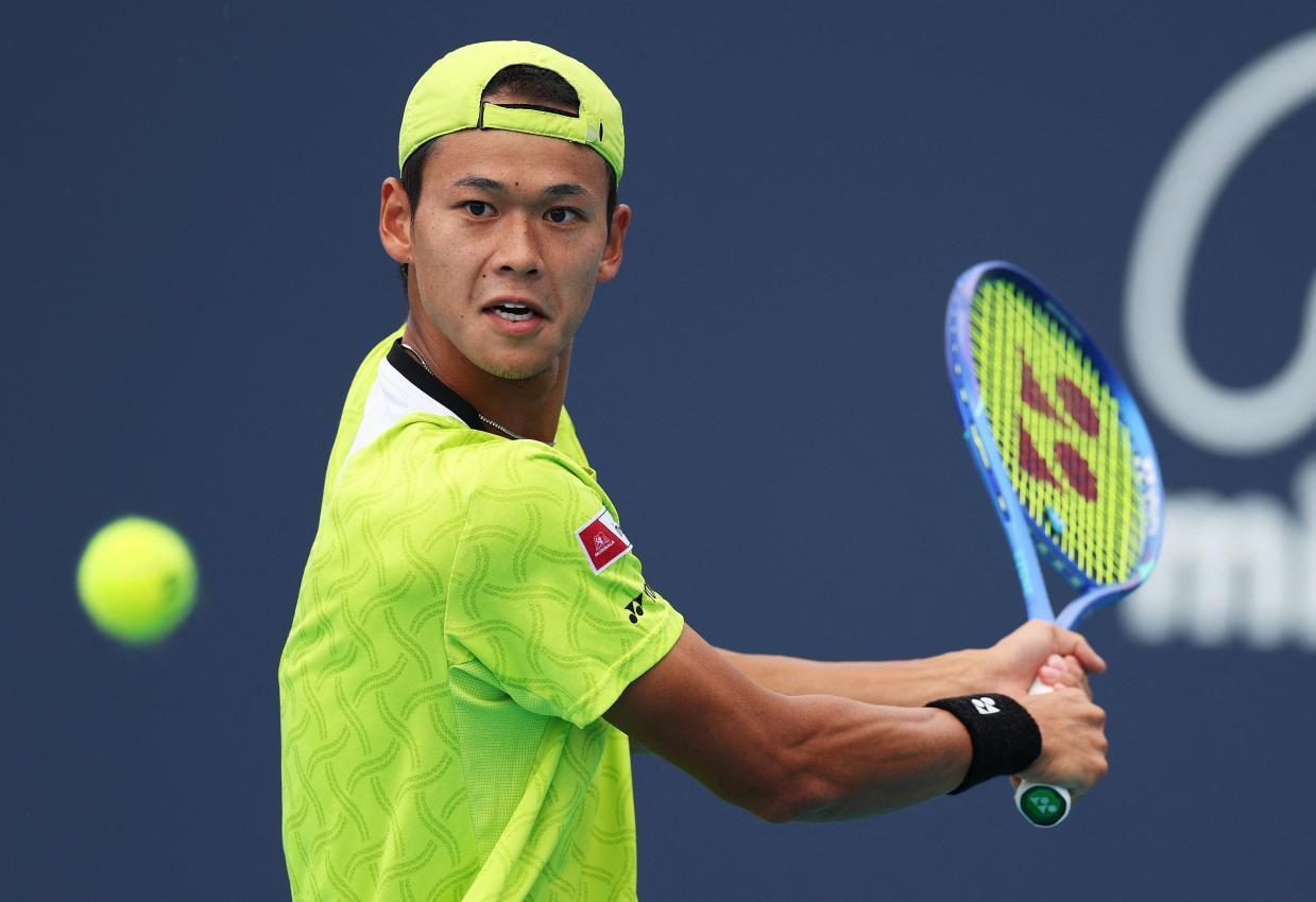 Was wird Rei Sakamoto gegen Daniil Medvedev gelingen? © APA / AL BELLO