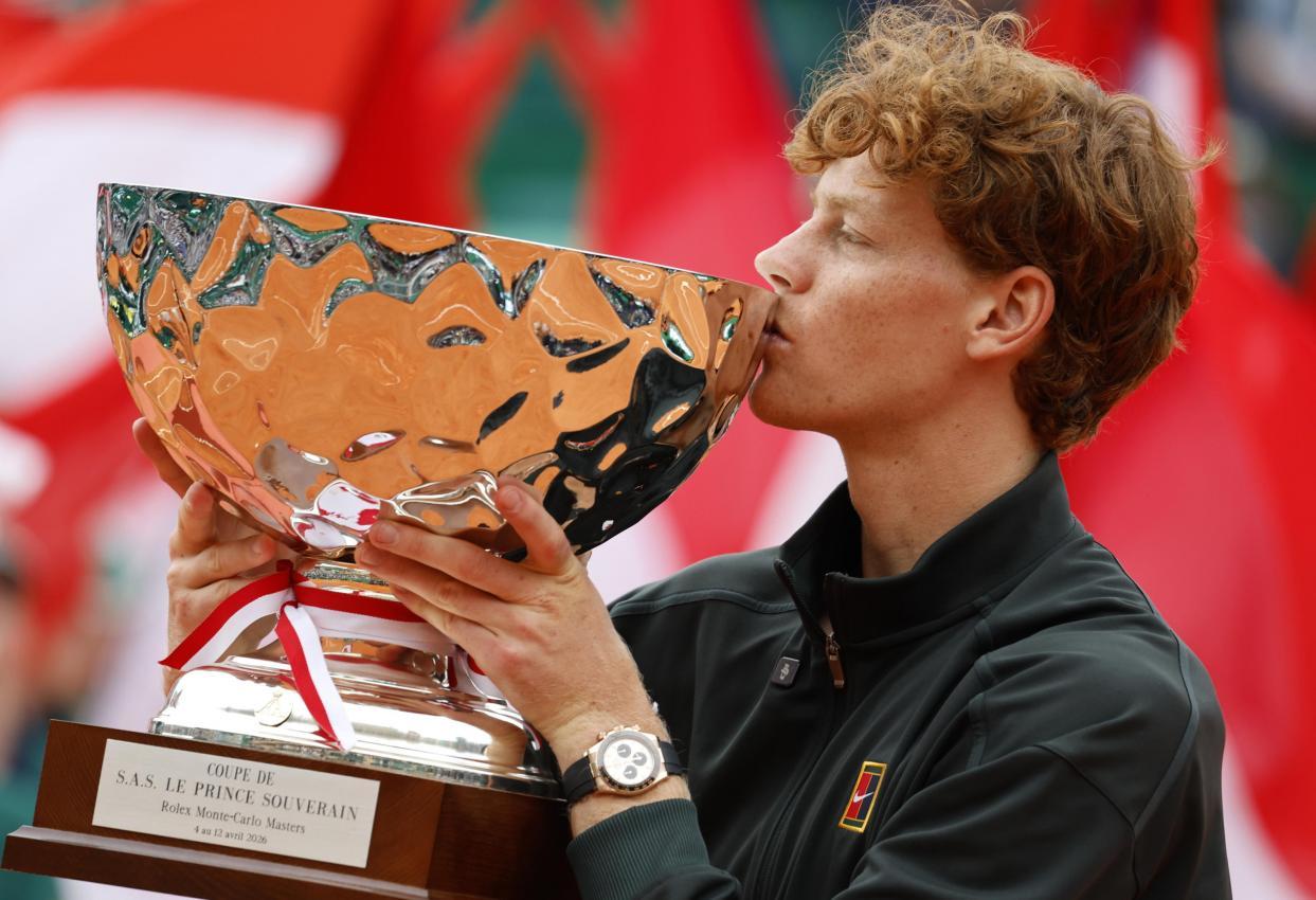 Beim Monte Carlo Masters eroberte Jannik Sinner den Titel. © ANSA / SEBASTIEN NOGIER